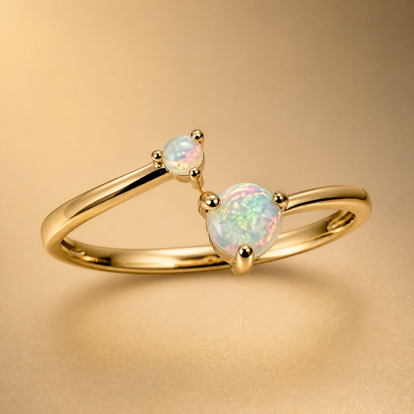 Opal Toi et Moi Ring