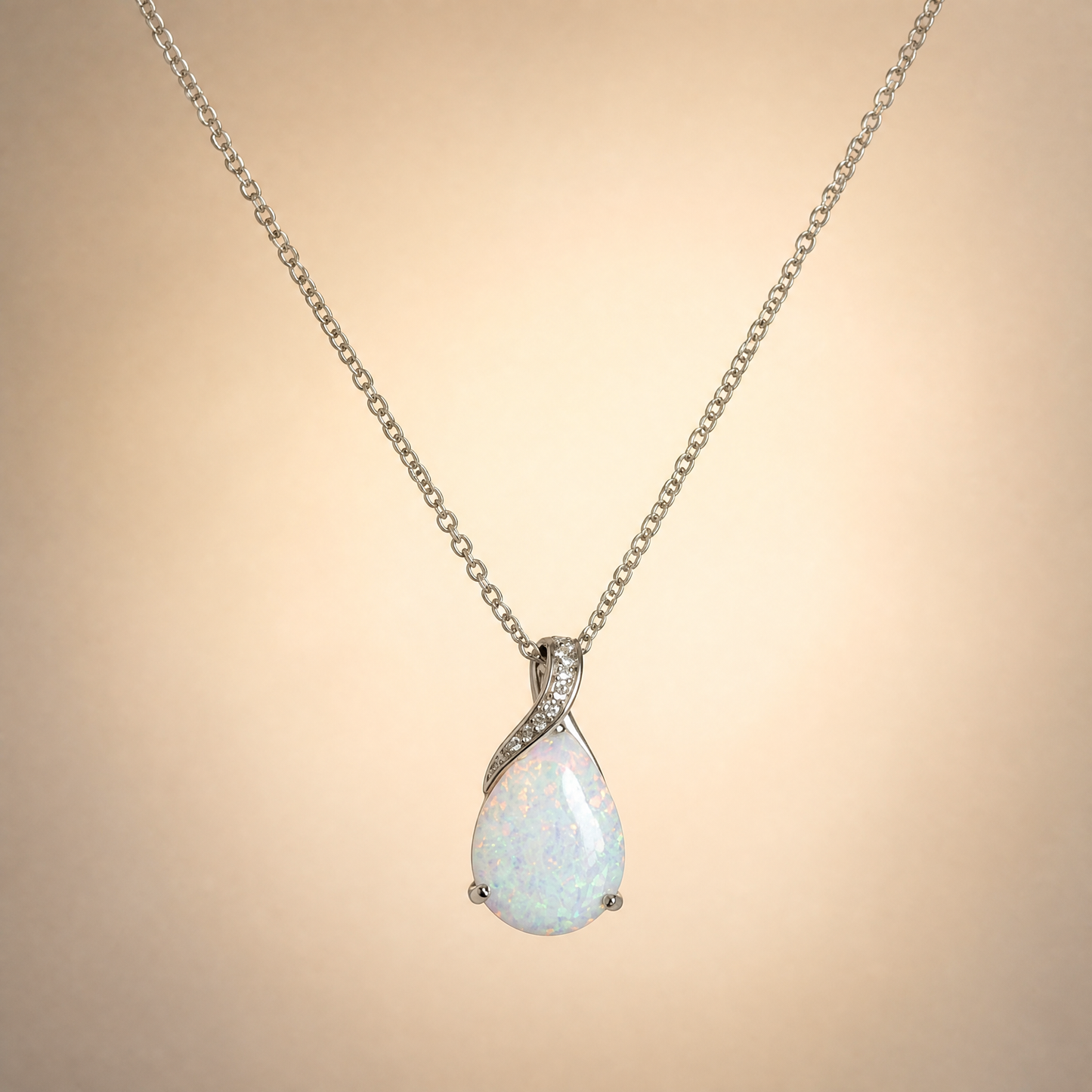 Opal Teardrop Pendant