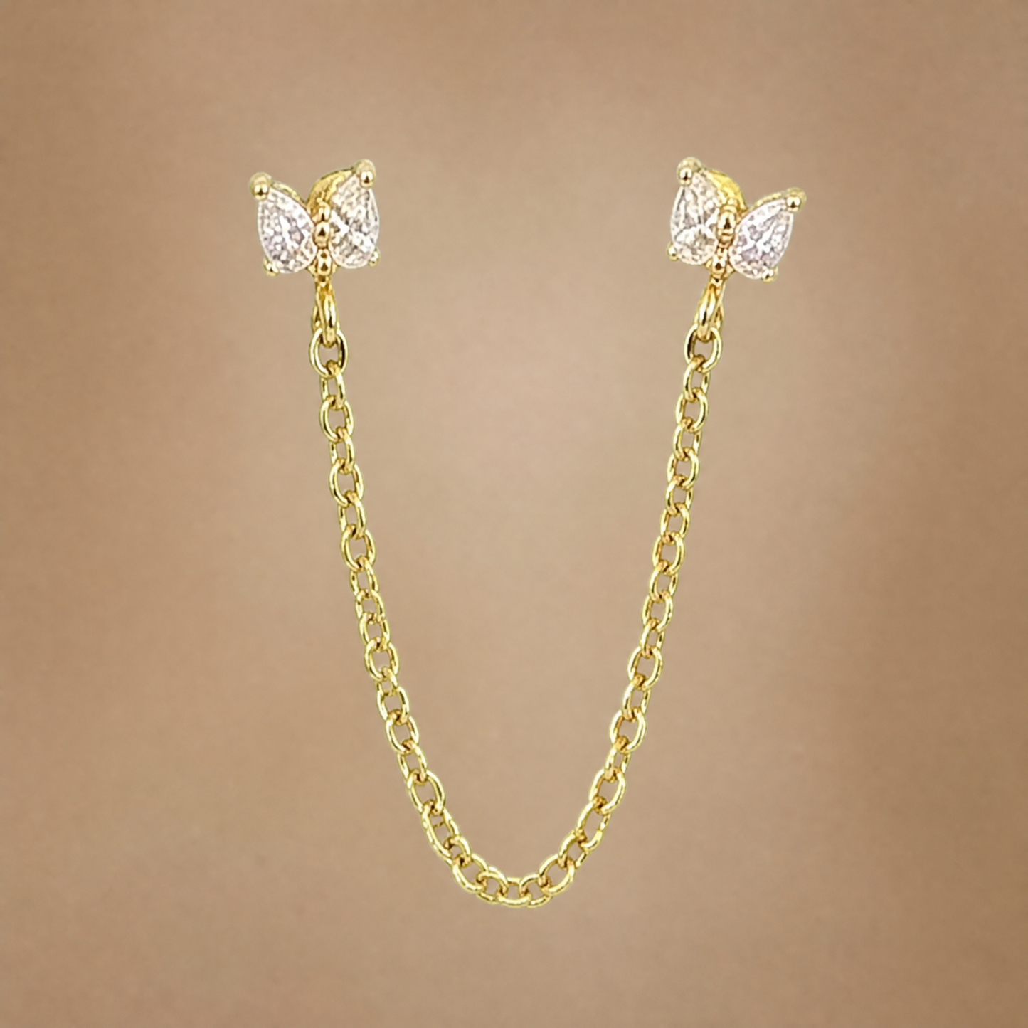 Chained Bow Studs