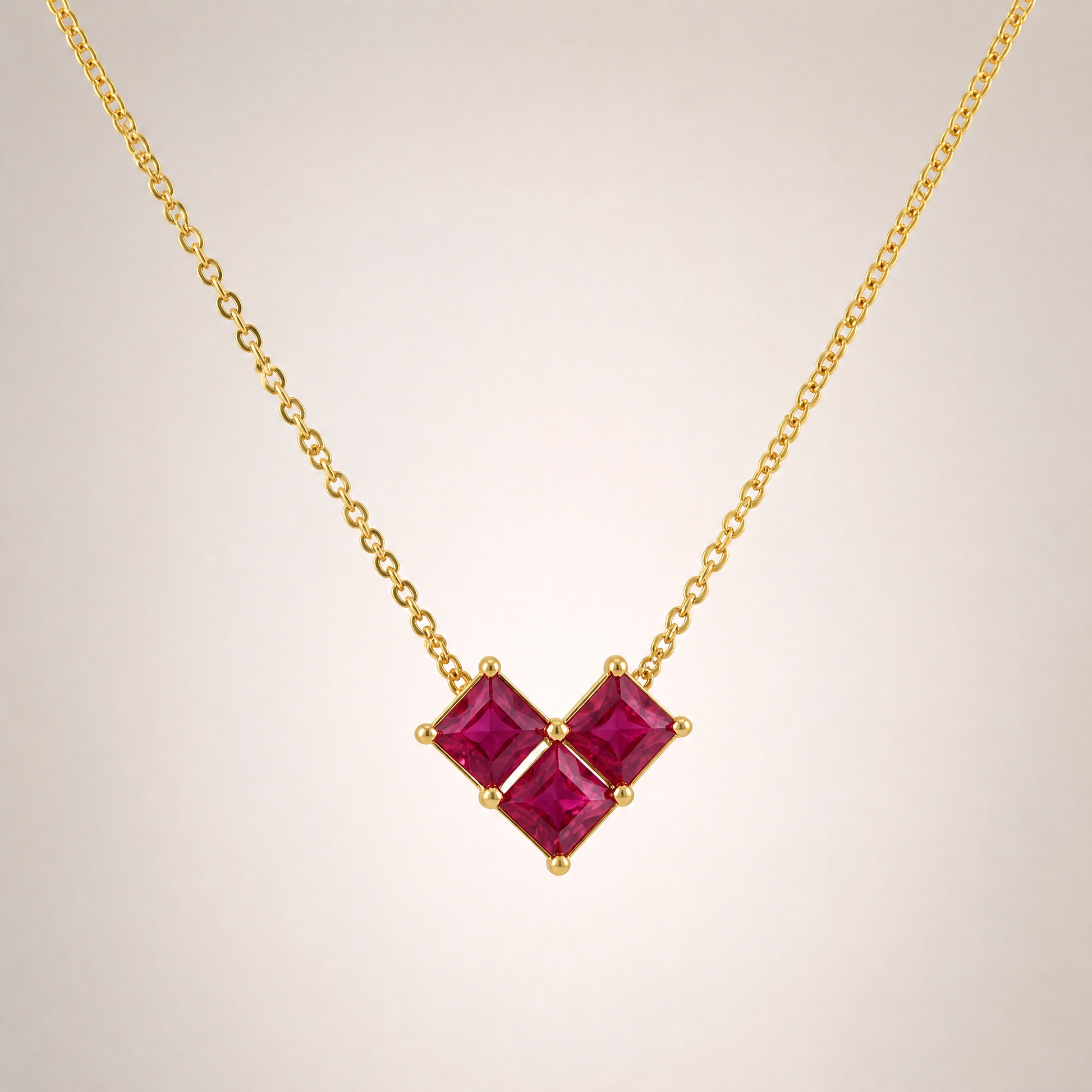 Blush Trio Necklace