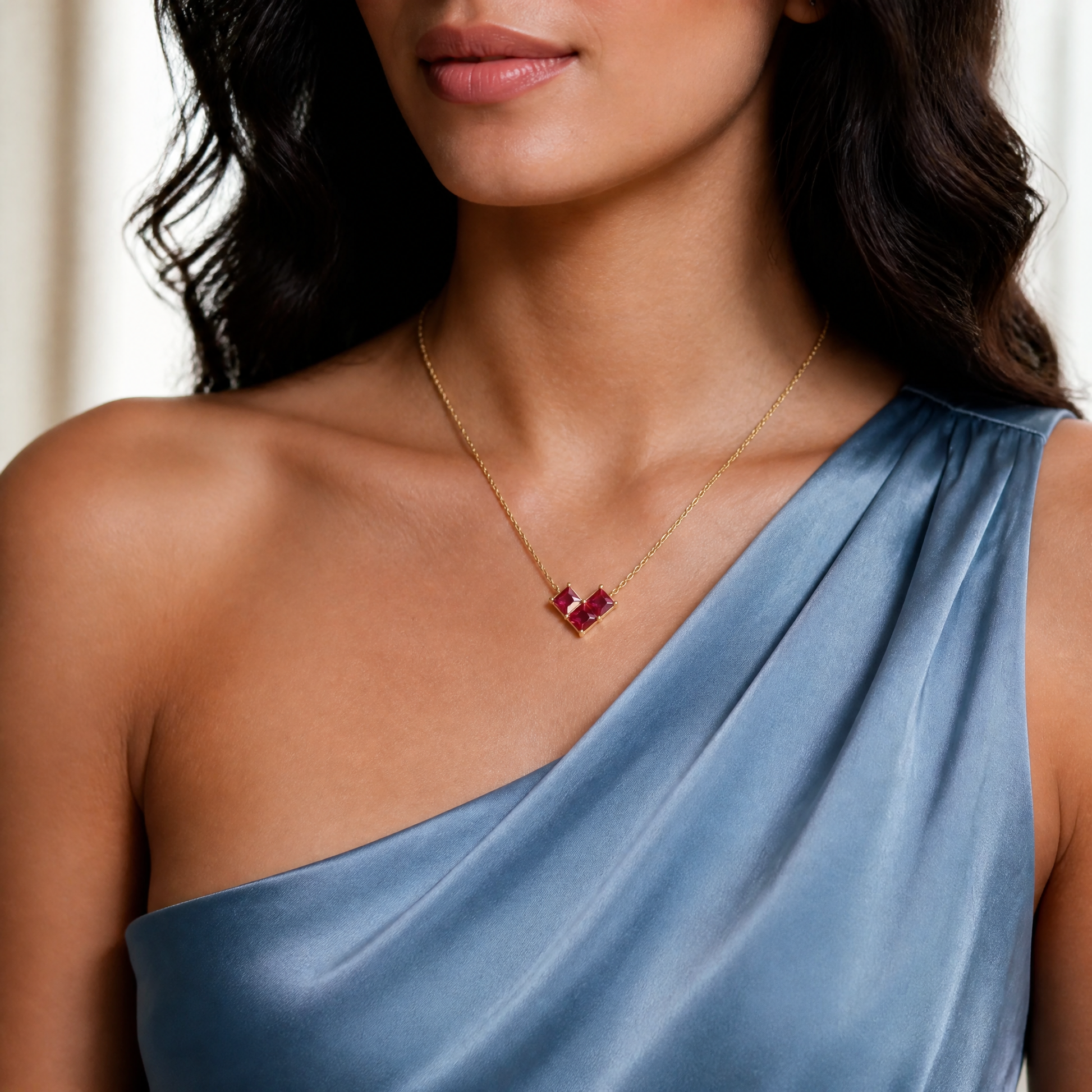 Blush Trio Necklace