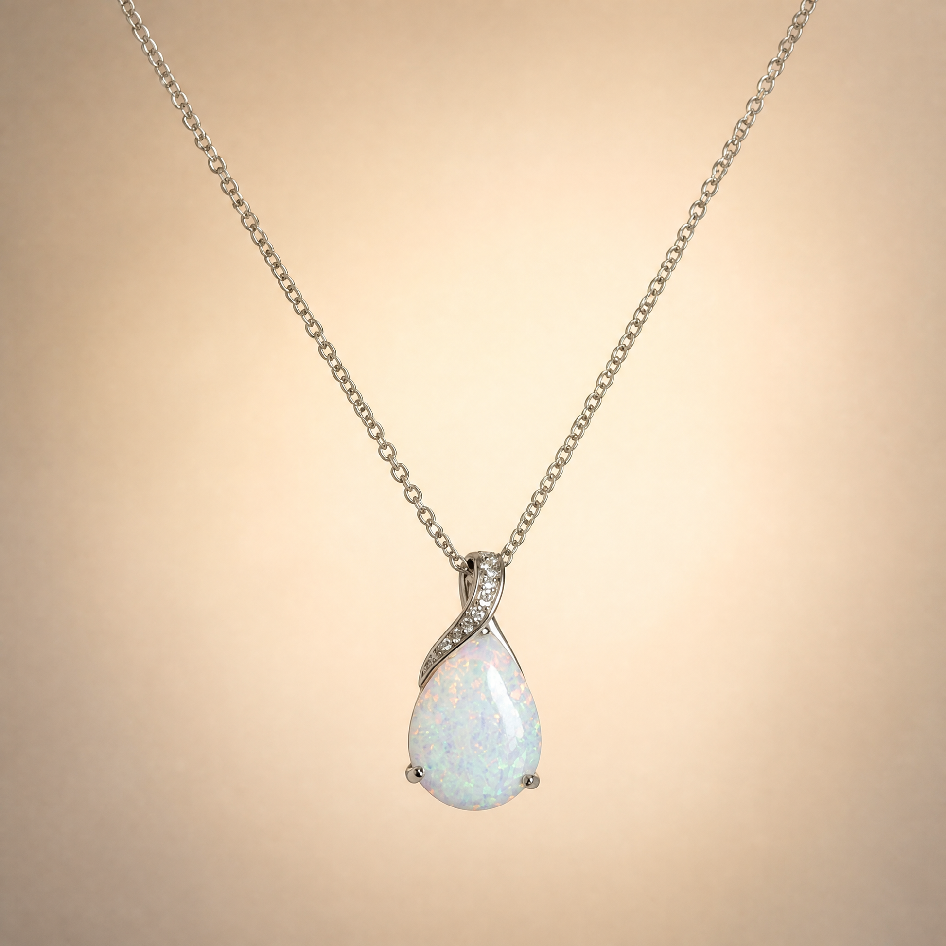 Opal Teardrop Pendant