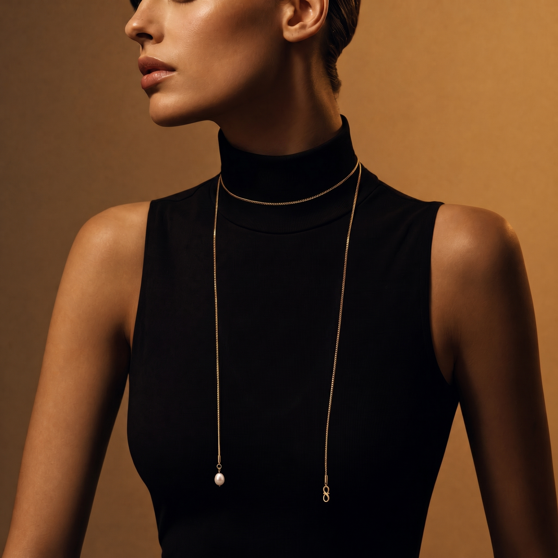 Pearl Drop Lariat editorial
