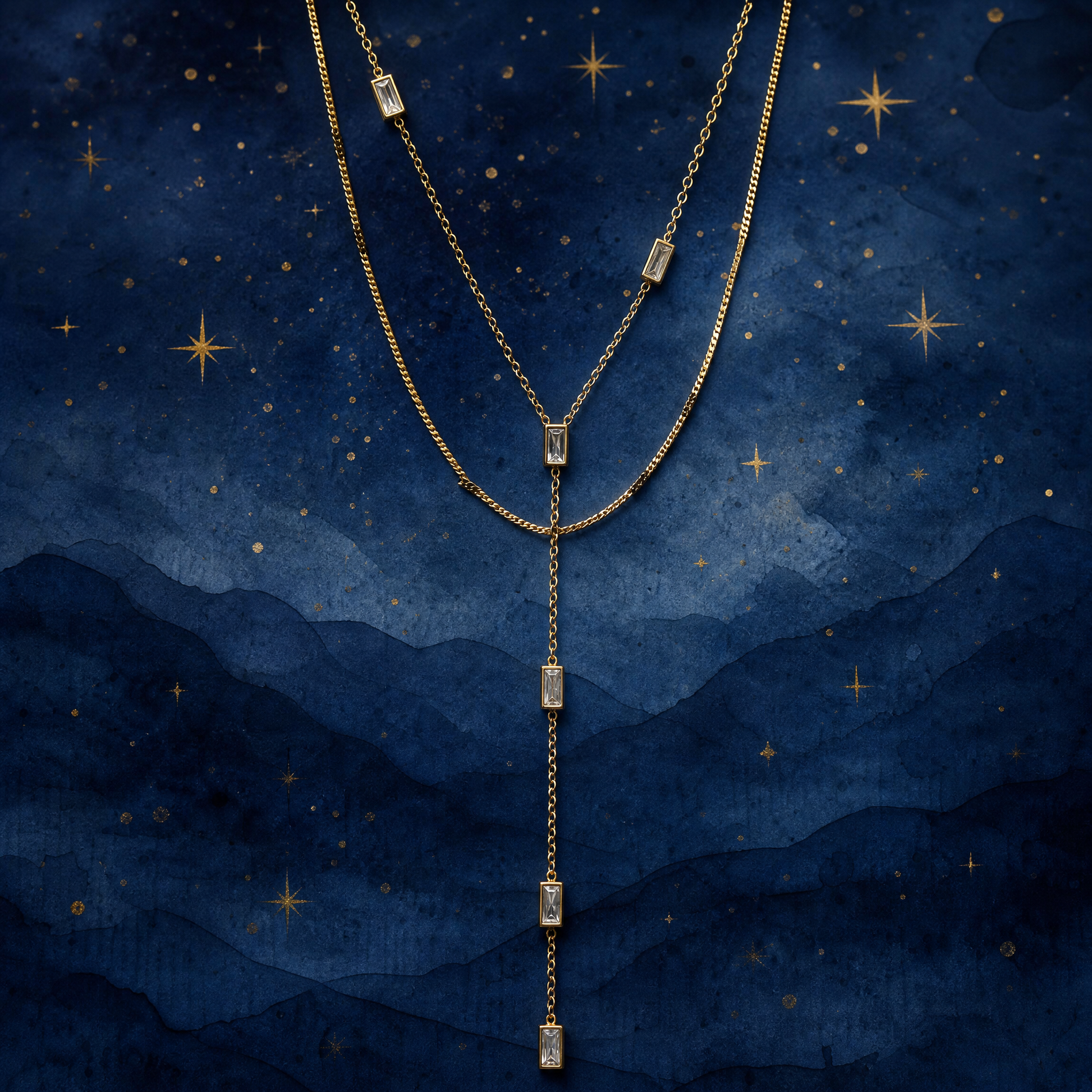 Baguette Drop Lariat