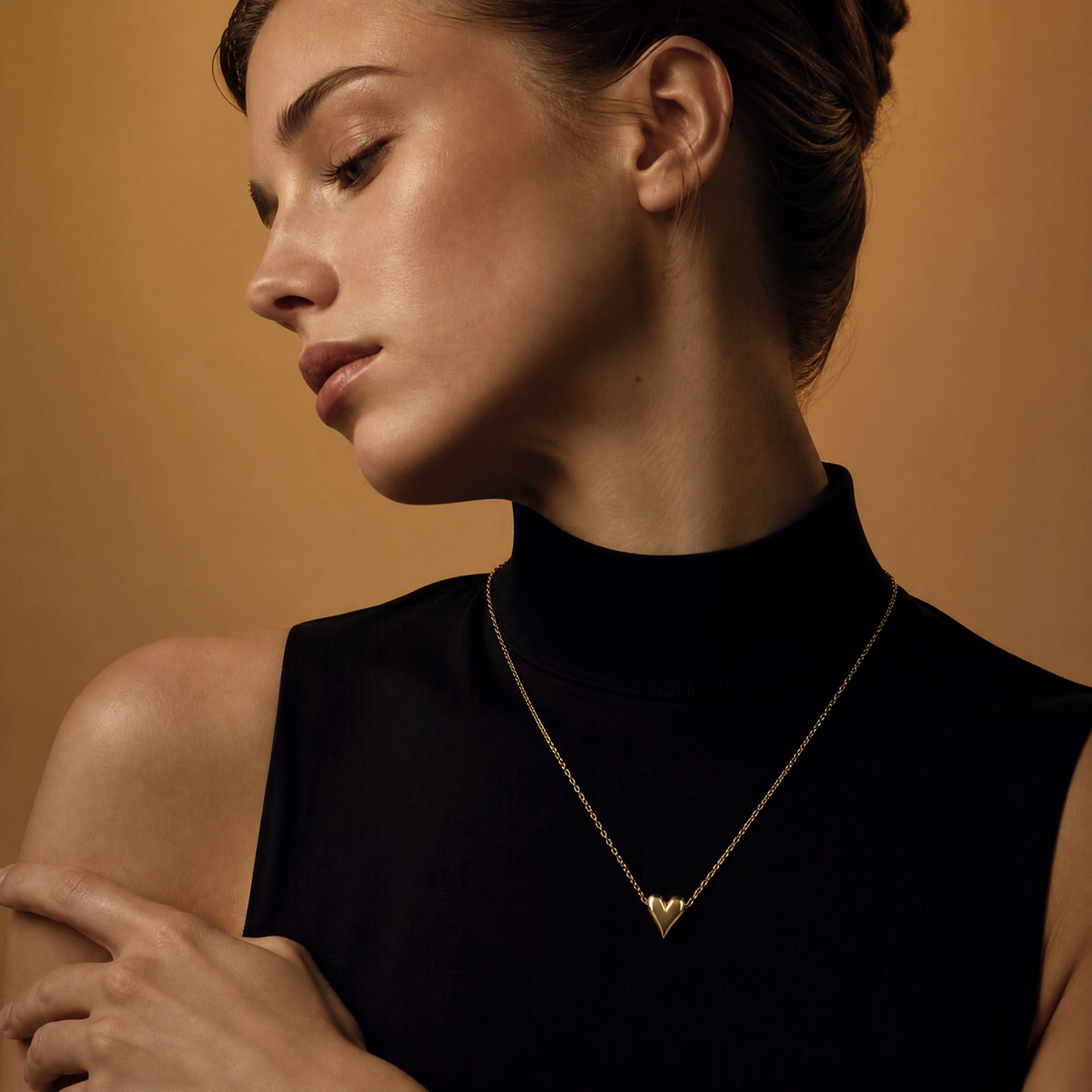 Crystal Drop Station Necklace editorial