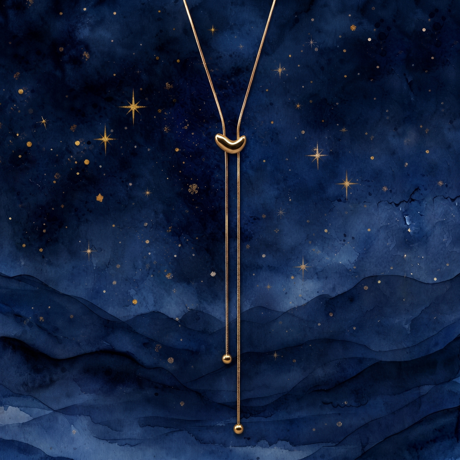 Crescent Drop Lariat