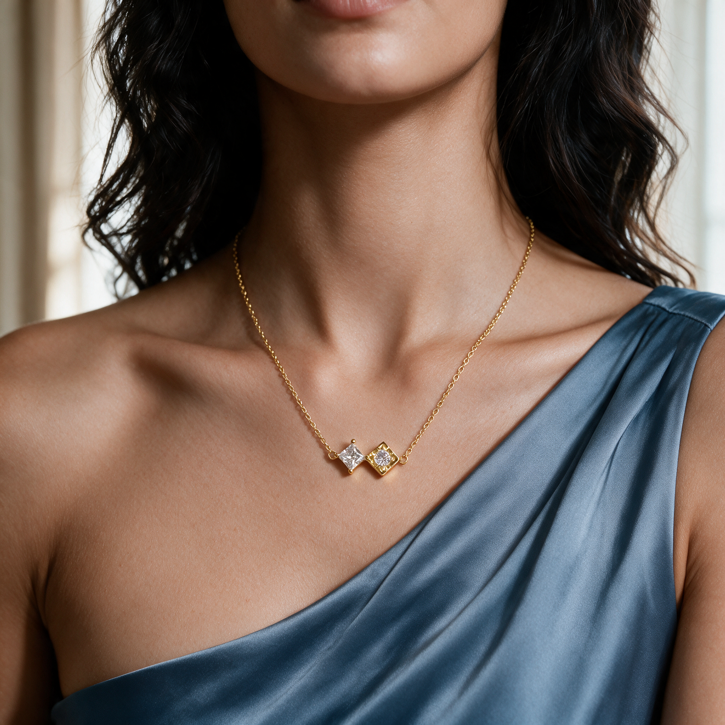 Twin Spark Necklace