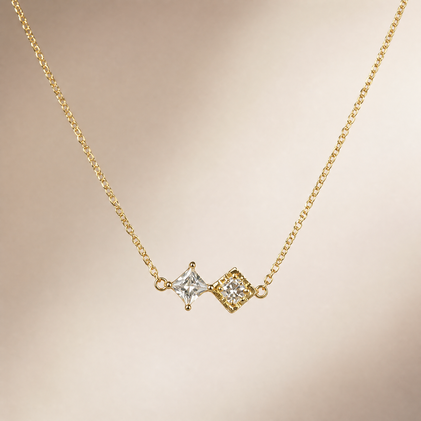 Twin Spark Necklace